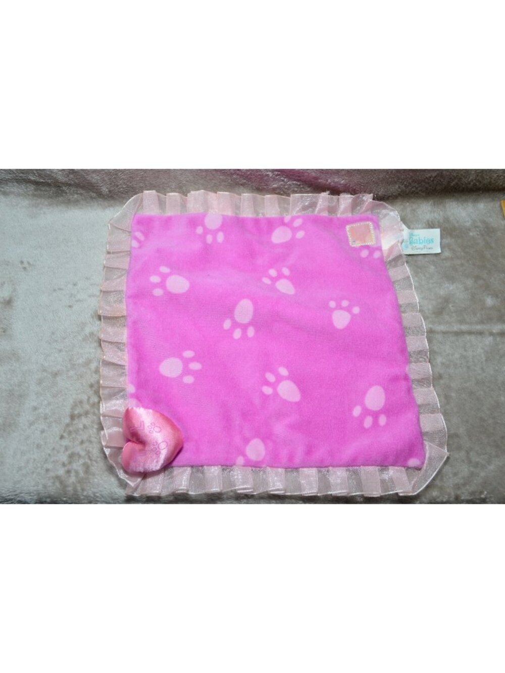 Disney Babies Lady & Tramp Blanket Replacement Wrap Pink HTF Lovey Toys Plush